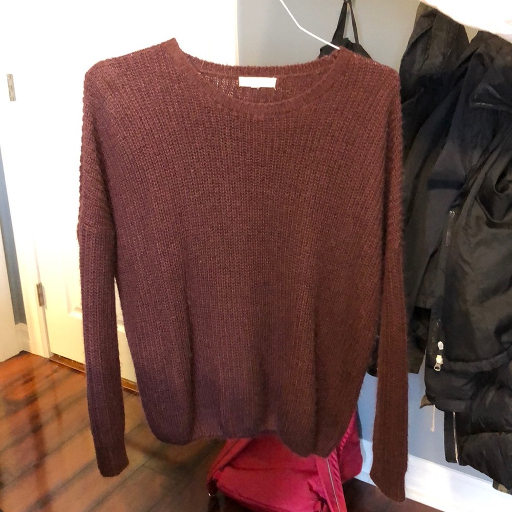 L.A hearts burgundy sweater